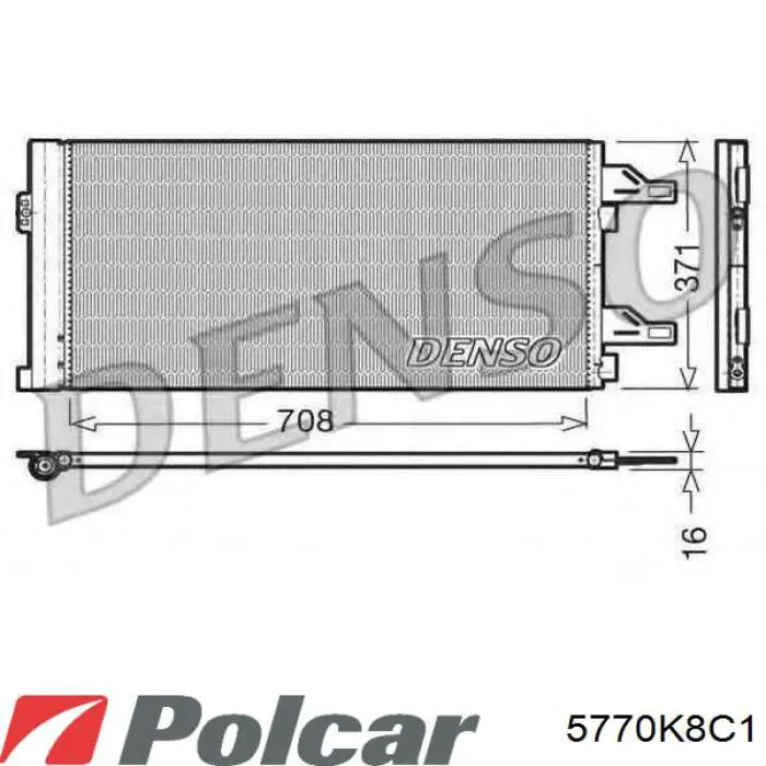 D8169006 Peugeot/Citroen Конденсатор