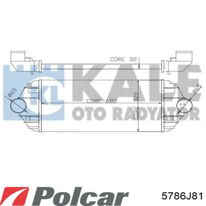 Система охолодження наддувочного повітря Polcar 5786J81 ціна, від 48.26 USD