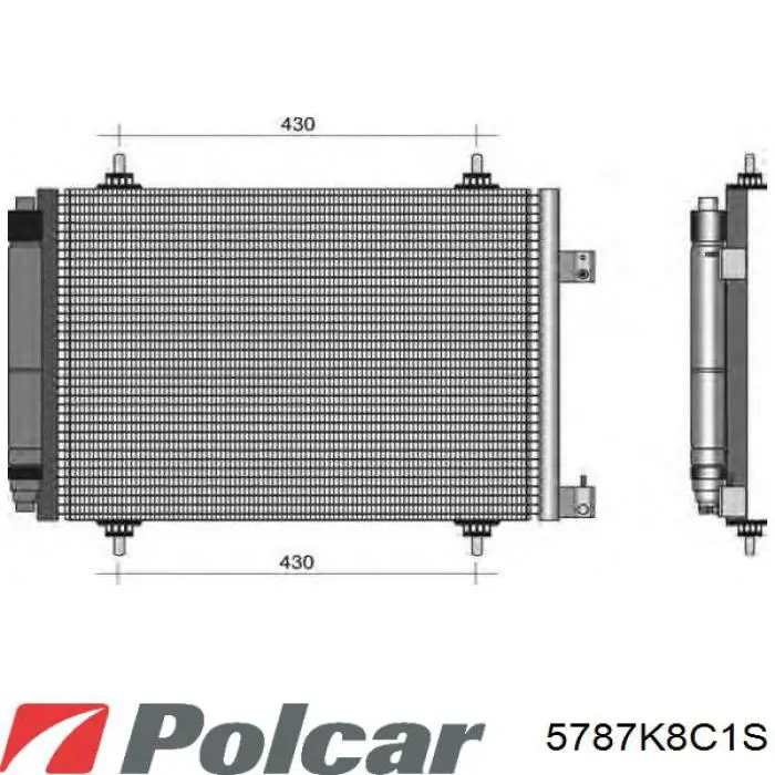 Радіатор охолодження кондиціонера Magneti Marelli 350203886000