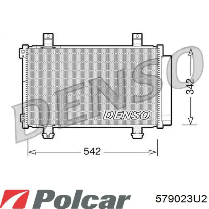 Вентилятор охолодження радіатора 579023U2 Polcar