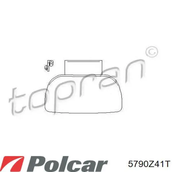 Ручка передньої двері зовнішня ліва Polcar 5790Z41T ціна, від 8.41 USD