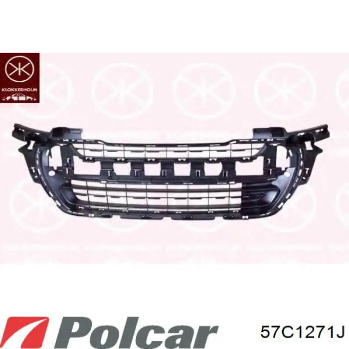 Решітка переднього бампера, центральна Polcar 57C1271J ціна, від 135.83 USD