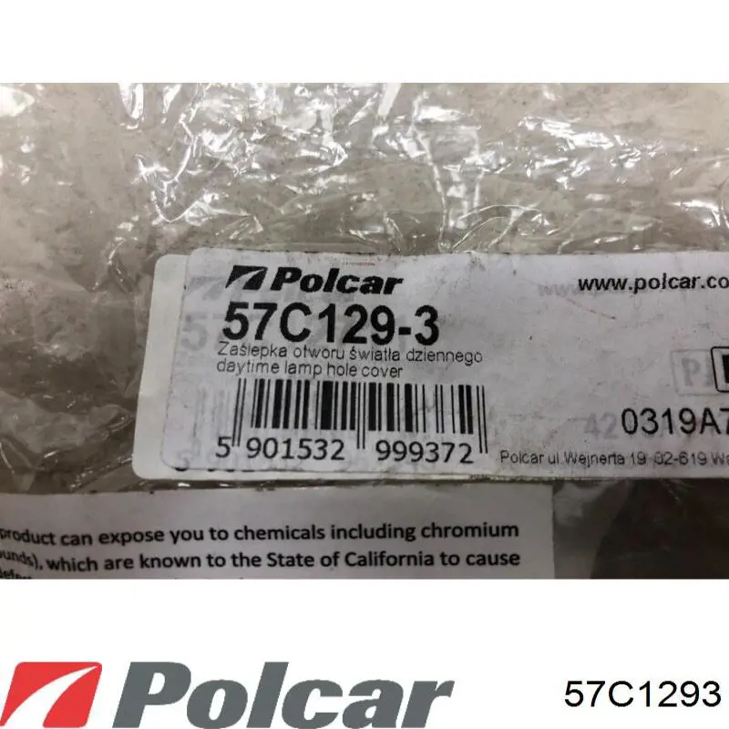 57C1293 Polcar Решітка переднього бампера, ліва
