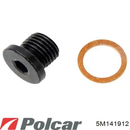 Пробка піддона двигуна 5M141912 Polcar