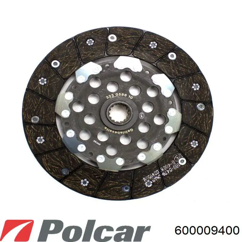 Купити 600009400 Polcar Комплект зчеплення (диск, корзина, підшипник)