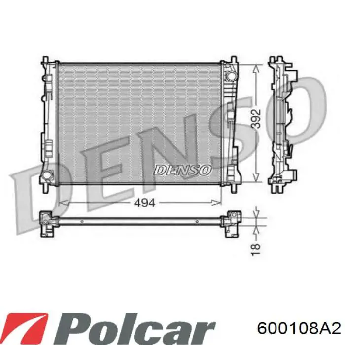 Радіатор 8660003478 Renault (RVI)