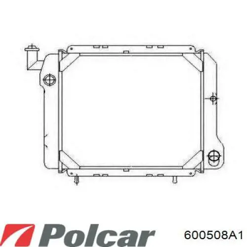Купити 600508A1 Polcar Радіатор двигуна