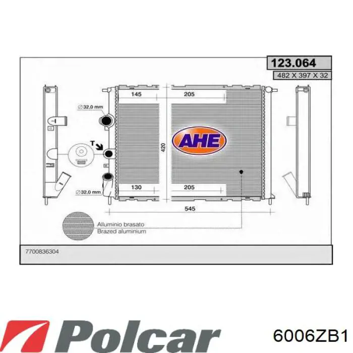 Купити 6006ZB1 Polcar Водяний бачок системи охолодження