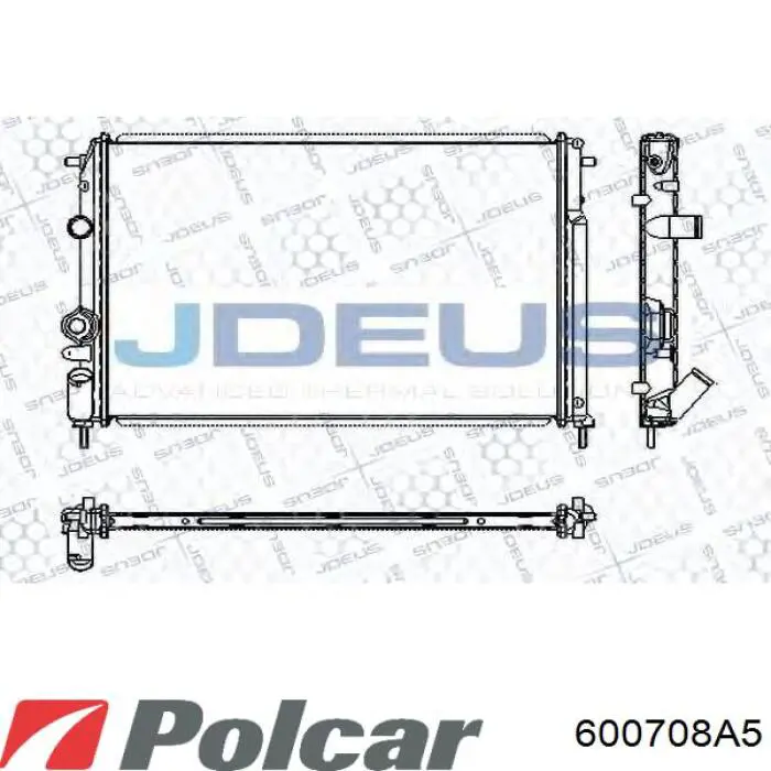 Радіатор 600708A5 Polcar