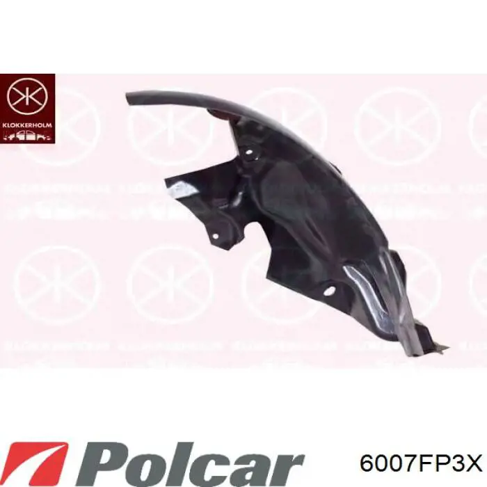 Підкрилок переднього крила, правий передній Polcar 6007FP3X ціна, від 7.34 USD