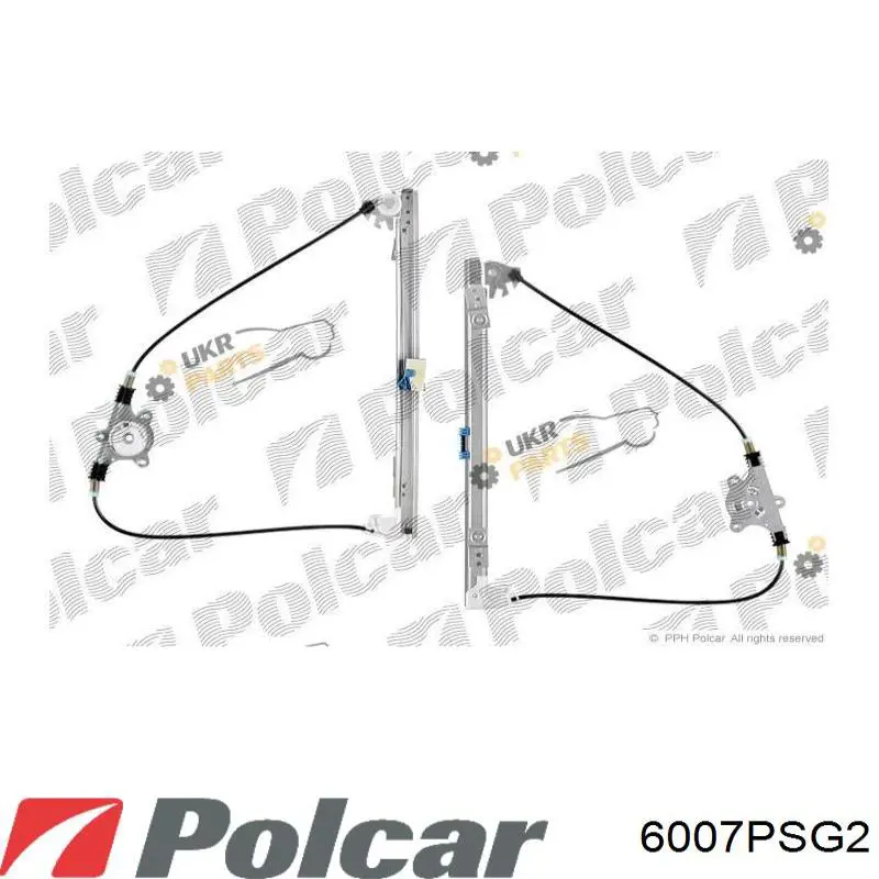6007PSG2 Polcar Склопідйомник (механізм переміщення скла)
