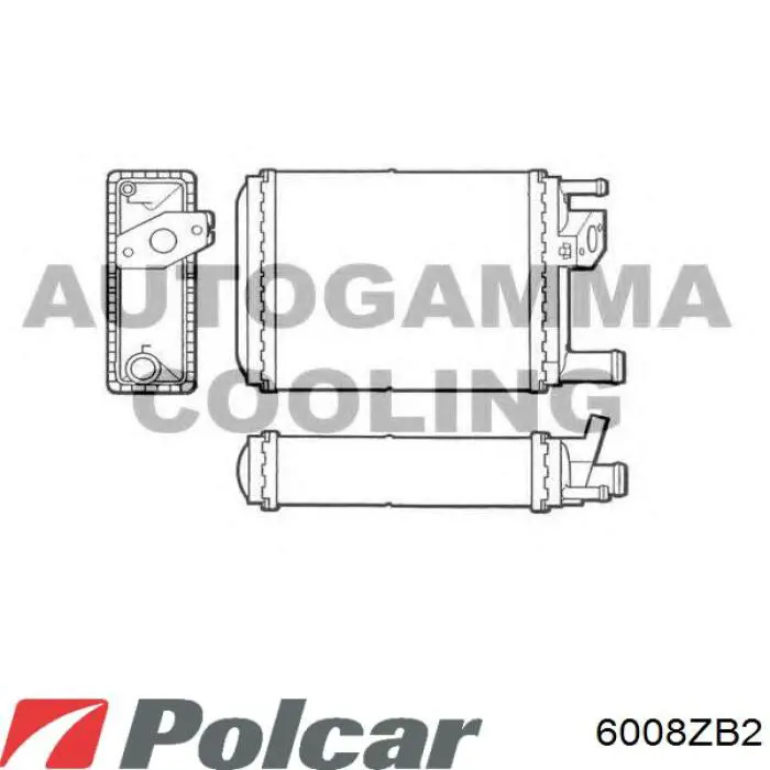 Бачок системи охолодження двигуна розширювальний Polcar 6008ZB2 ціна, від 11.67 USD