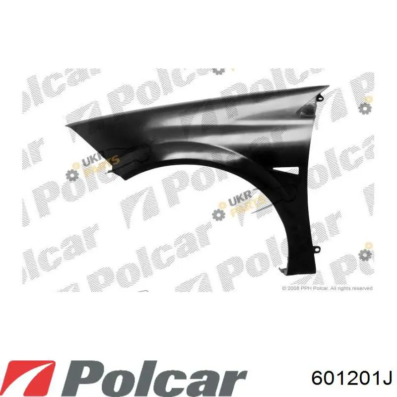 Крило переднє праве Polcar 601201J ціна, від 26.49 USD