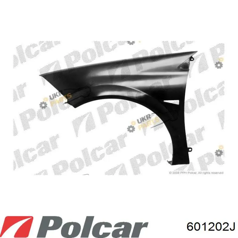 Ліве переднє крило Polcar 601202J ціна, від 28.77 USD