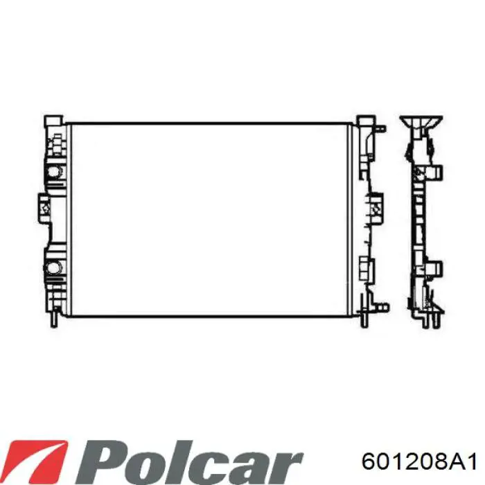 601208A1 Polcar радіатор охолодження двигуна