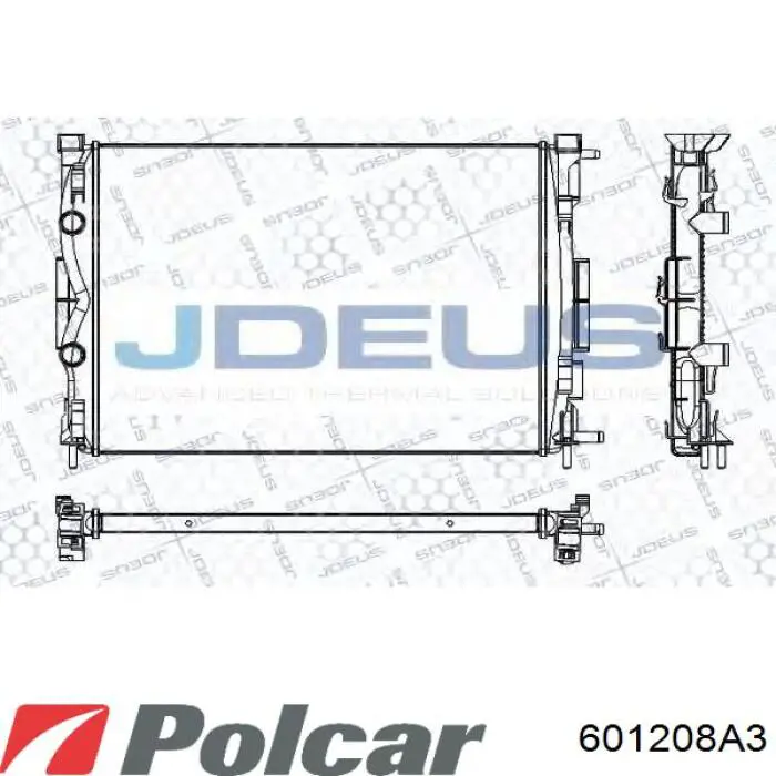 Купити 601208A3 Polcar Радіатор двигуна