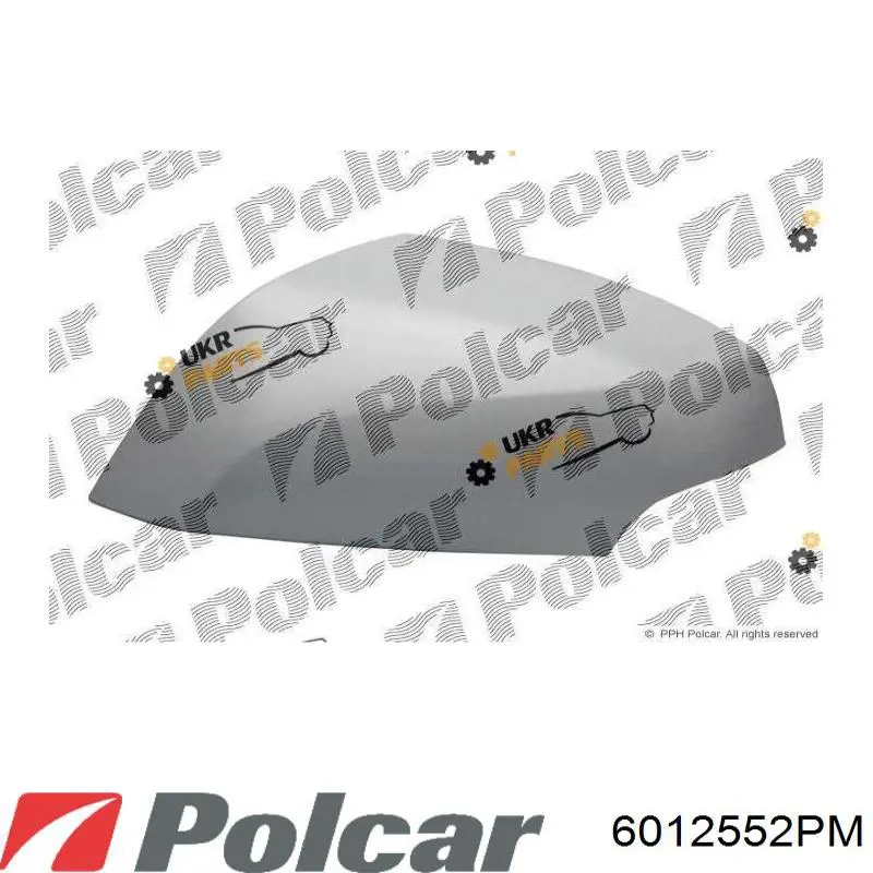 Накладка дзеркала заднього виду, ліва 6012552PE Polcar