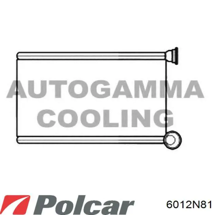 6012N81 Polcar радіатор пічки (обігрівача)