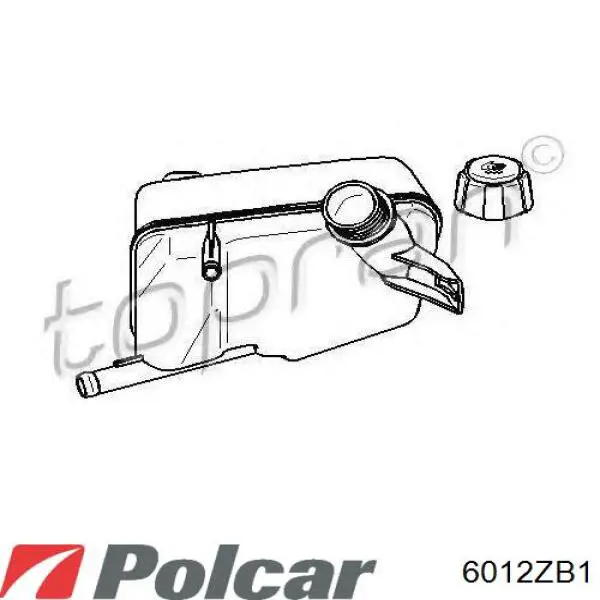 Купити 6012ZB1 Polcar Водяний бачок системи охолодження