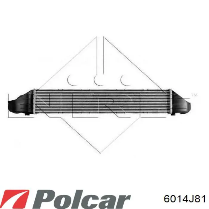 Купити 6014J81 Polcar Радіатор интеркуллера