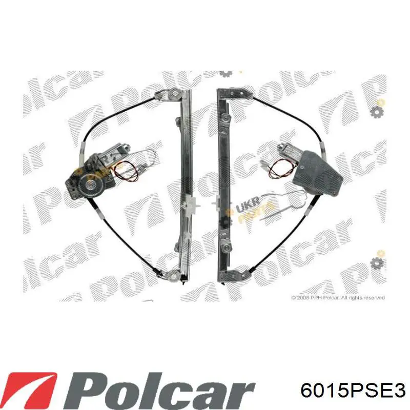 Склопідйомник з електродвигуном Polcar 6015PSE3 ціна, від 43.20 USD