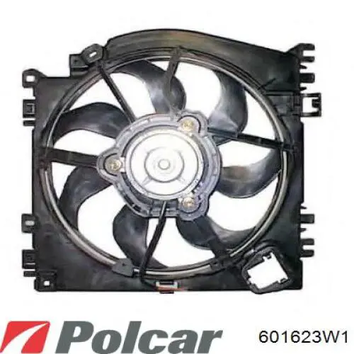 601623W1 Polcar електровентилятор охолодження в зборі (двигун + крильчатка)