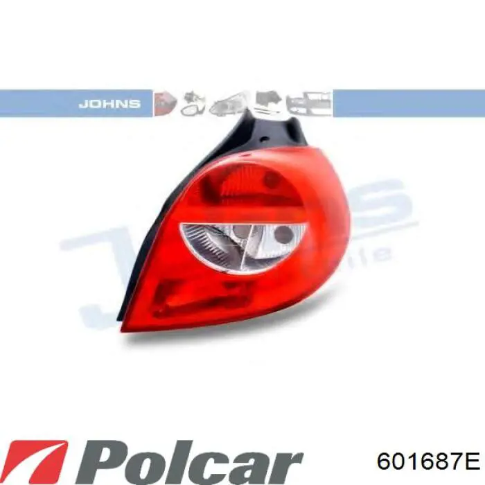 601687E Polcar Задній правий зовнішній ліхтар
