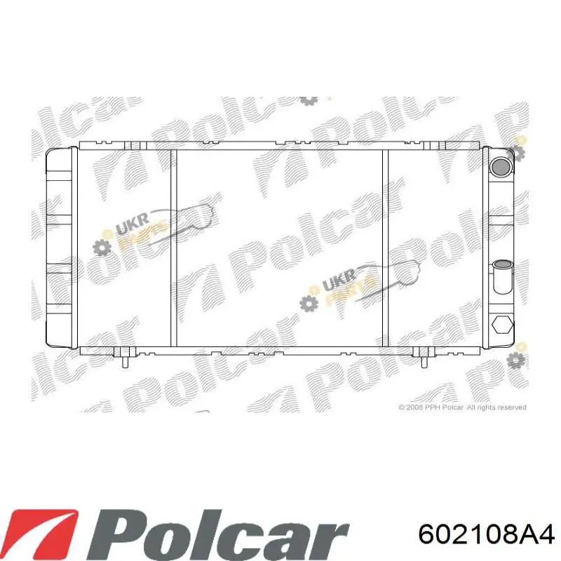 Радіатор охолодження двигуна 602108A4 Polcar