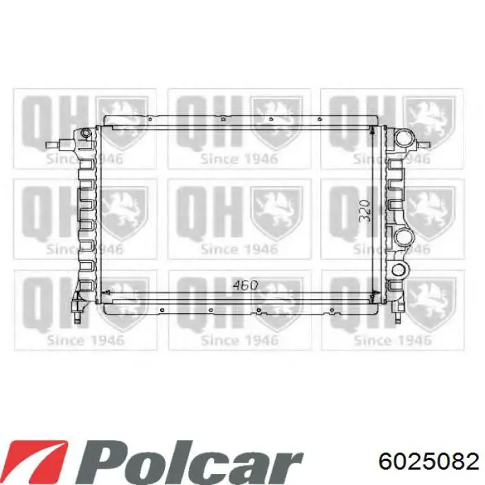 Купити 6025082 Polcar Радіатор двигуна
