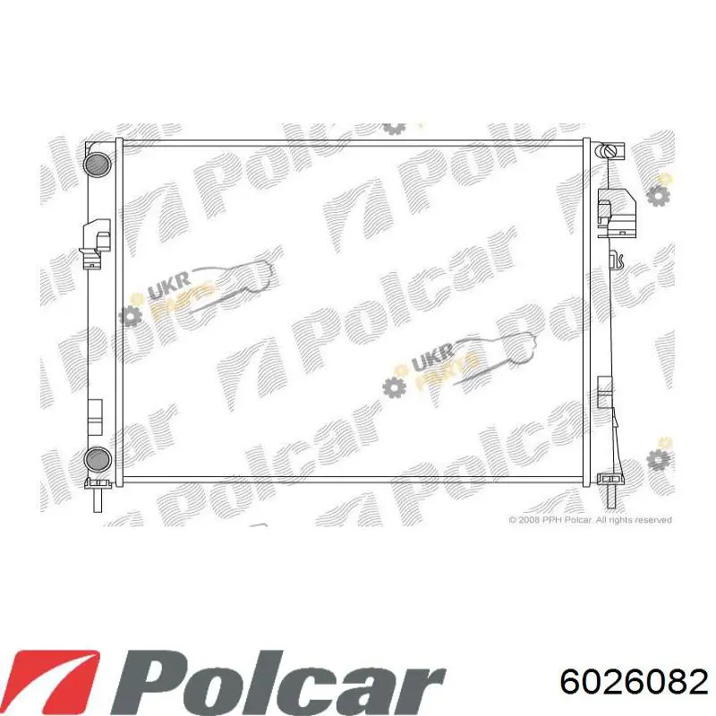 Купити 6026082 Polcar Радіатор двигуна