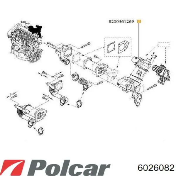 6026082 Polcar Радіатор охолодження двигуна