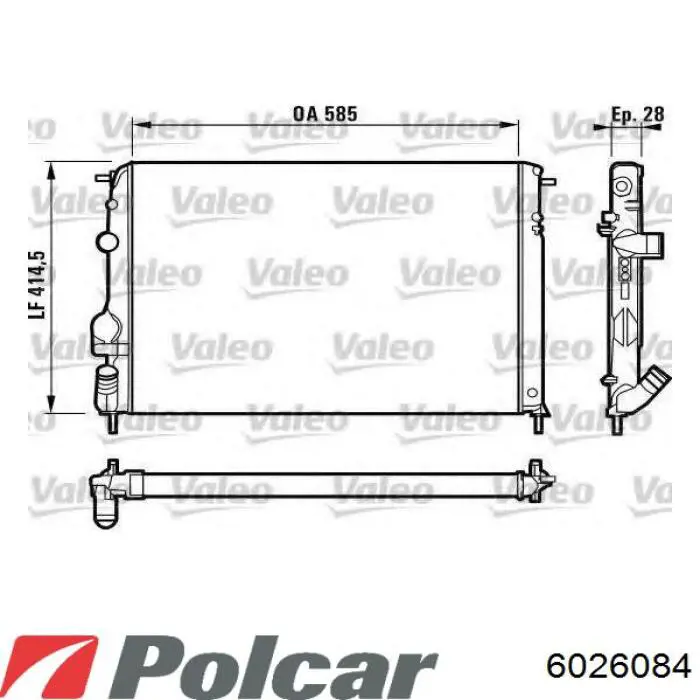 Радіатор охолодження Renault (RVI) 4412817