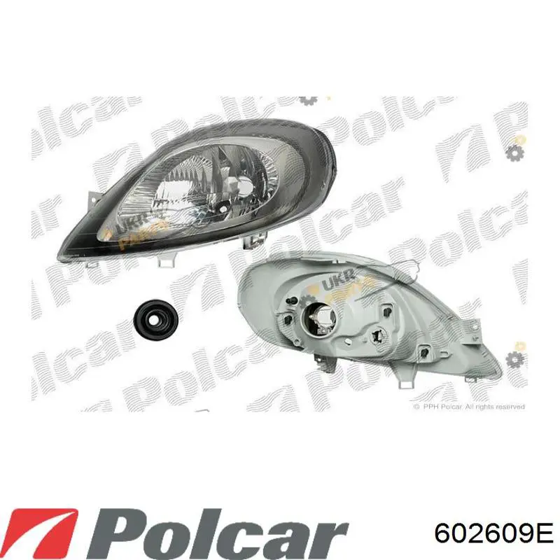 602609E Polcar Фара дальнього світла в зборі