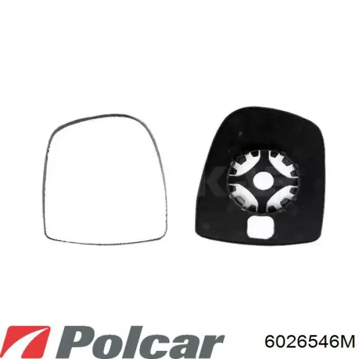 6026546M Polcar Дзеркальний елемент лівий