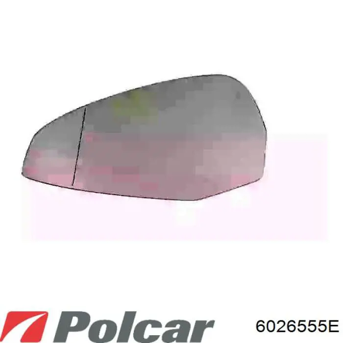 6026555E Polcar дзеркальний елемент дзеркала заднього виду, правого