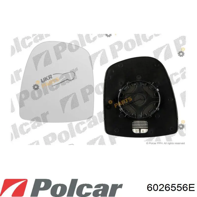 6026556E Polcar Дзеркальний елемент правий