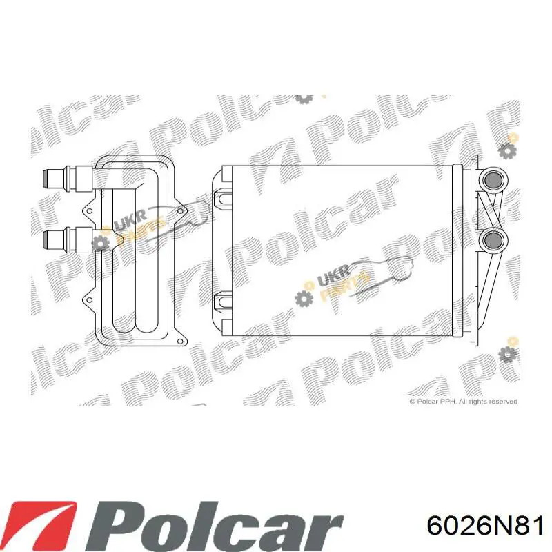 Купити 6026N81 Polcar Теплообмінник