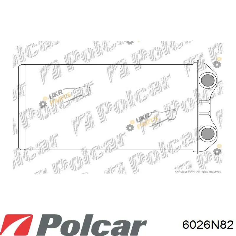 Радіатор пічки (обігрівача) Polcar 6026N82 ціна, від 36.84 USD