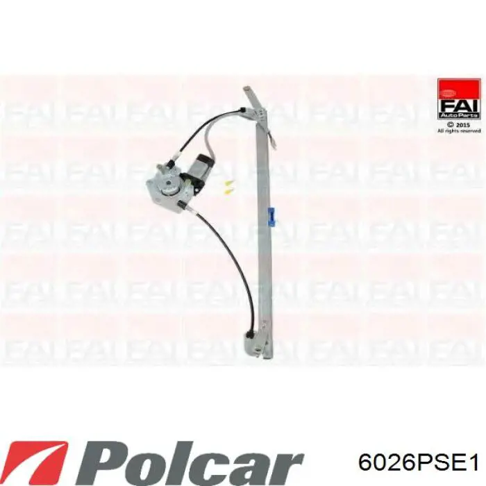 Склопідйомник передньої лівої двері 6026PSE1 Polcar