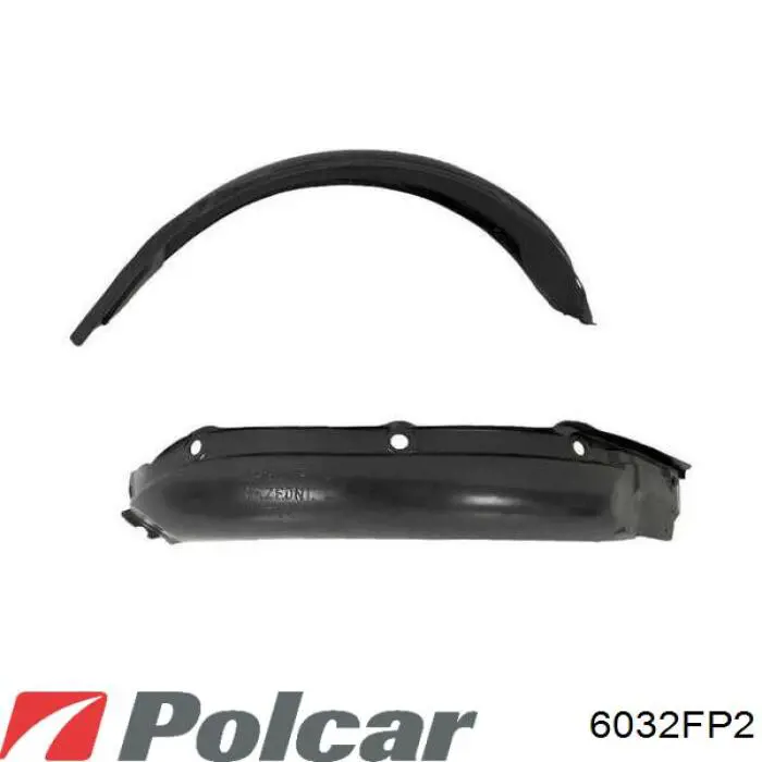Підкрилок переднього крила, правий задній Polcar 6032FP2 ціна, від 11.98 USD