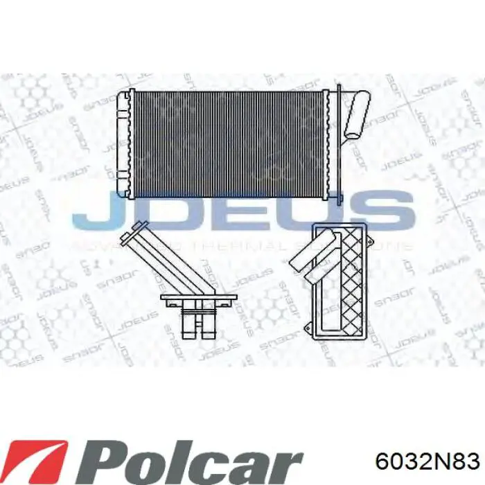 6032N83 Polcar Радіатор опалювача салону
