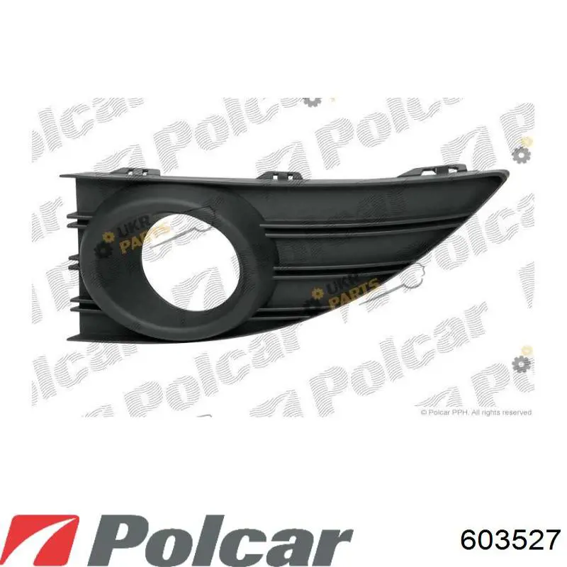 Решітка переднього бампера Polcar 603527 ціна, від 30.51 USD