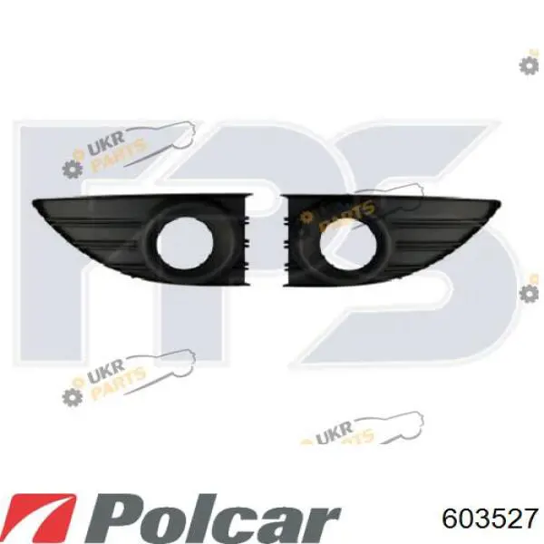Решітка переднього бампера 603527 Polcar