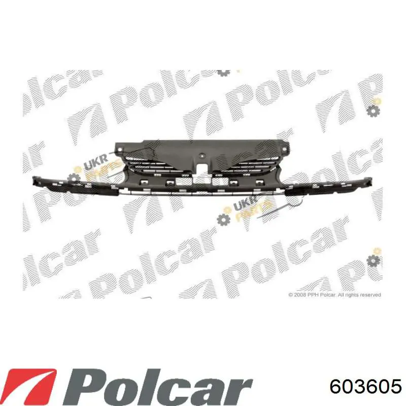 Решітка радіатора 603605 Polcar