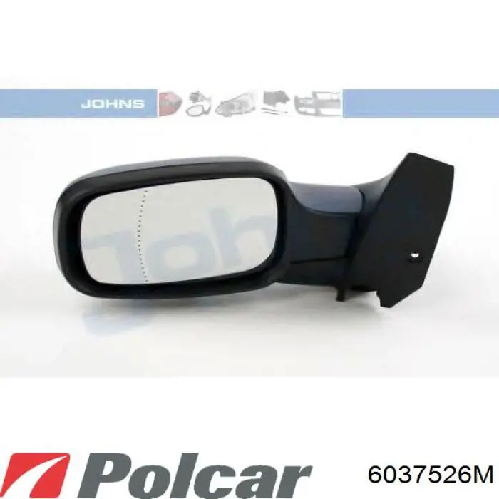 Праве бічне дзеркало Polcar 6037526M ціна, від 38.01 USD