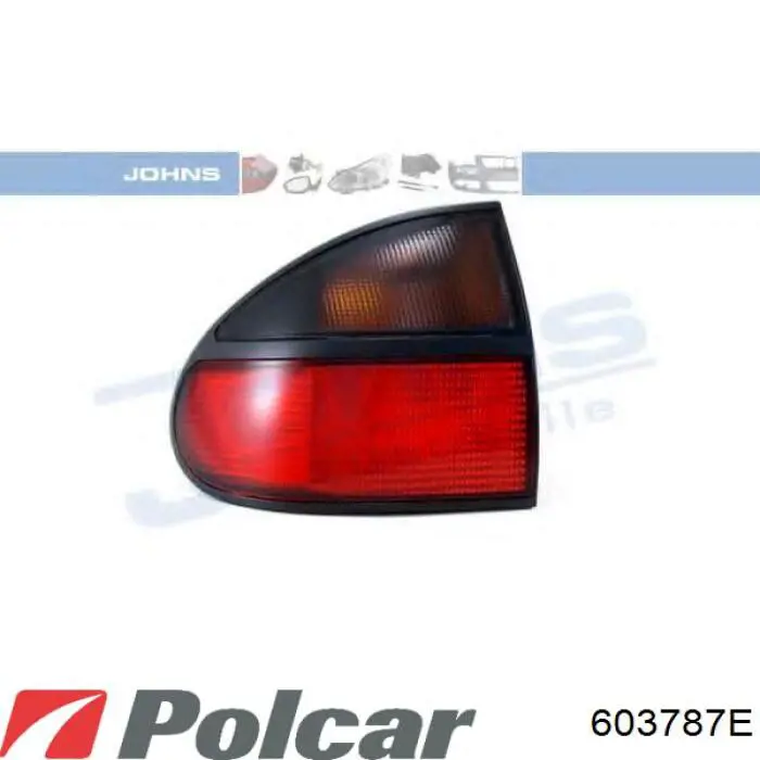 Ліхтар задній лівий, зовнішній 603787E Polcar
