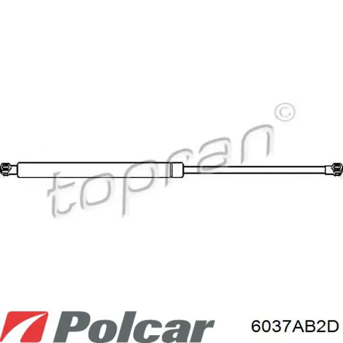 Купити 6037AB2D Polcar Амортизатор двері багажника