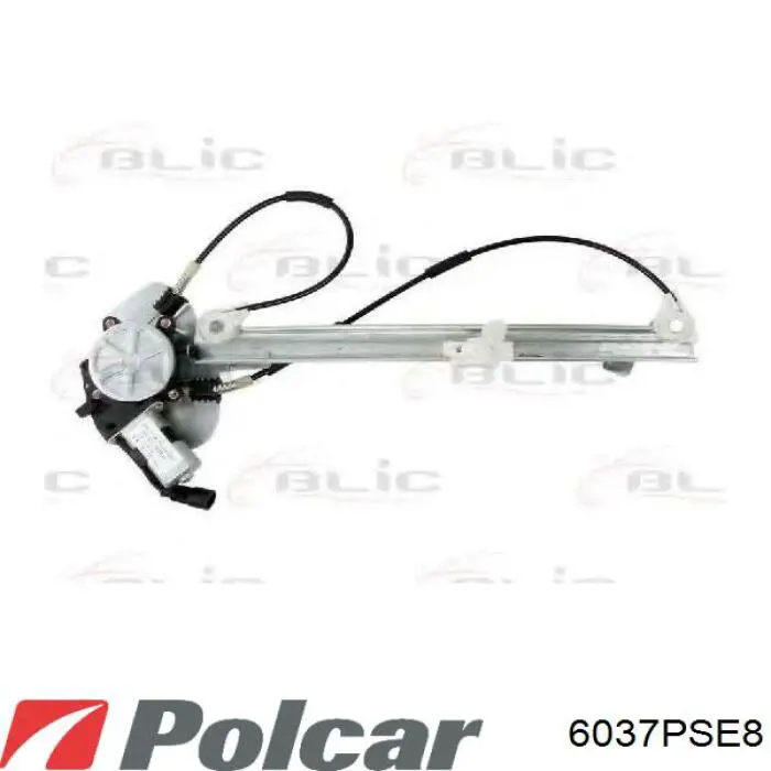 Механізм склопідйомника двері задньої, правої Polcar 6037PSE8 ціна, від 30.37 USD