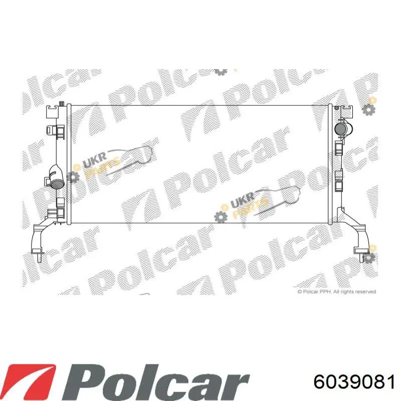 Радіатор 6039081 Polcar