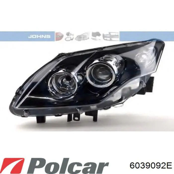 Фара ліва 6039092E Polcar